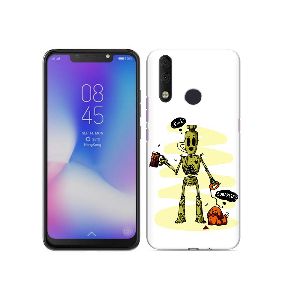 

Чехол MyPads Tocco для Tecno Camon 11 Pro прикольный робот, Tocco