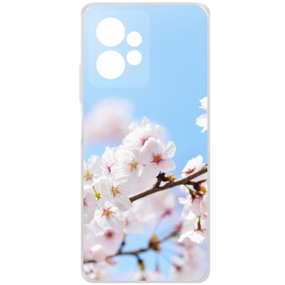 

Чехол-накладка Krutoff Clear Case Цветение для Xiaomi Redmi Note 12 4G, Прозрачный