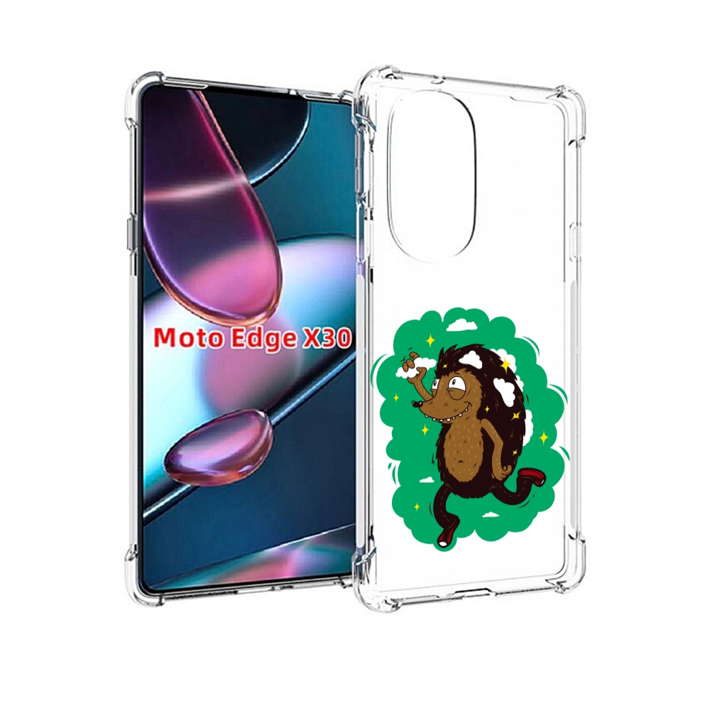 

Чехол MyPads Ежик в облаках для Motorola Moto Edge X30, Прозрачный, Tocco