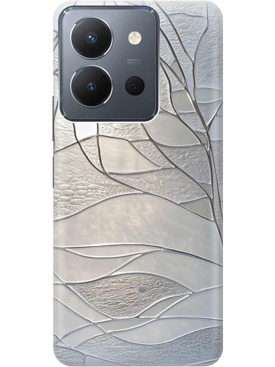 

Силиконовый чехол на Vivo Y36 с принтом "Зимние деревья", Прозрачный;серый, 772628441