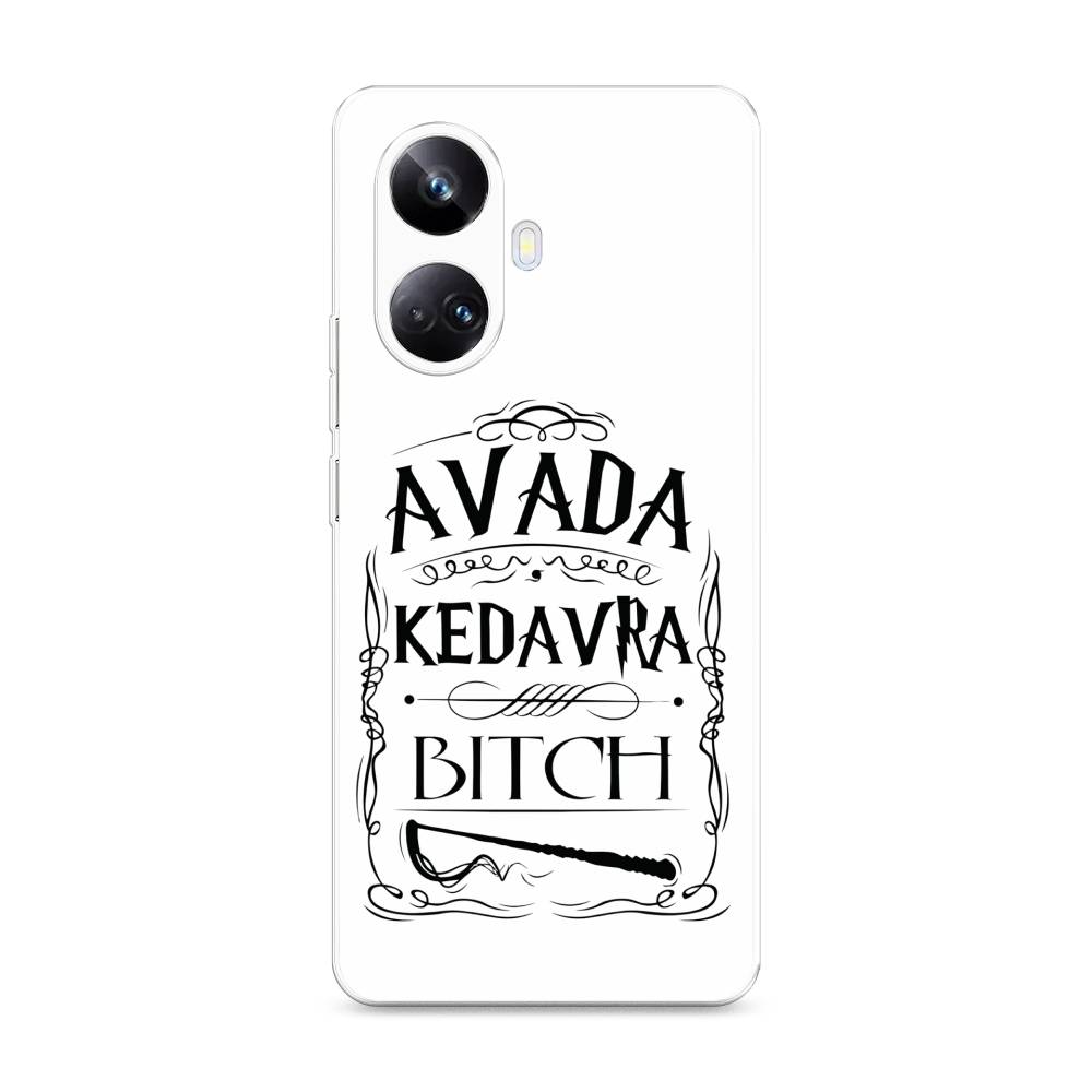 

Чехол на Realme 10 Pro+ "Avada kedavra bitch", Белый;серый;черный, 2512350-6