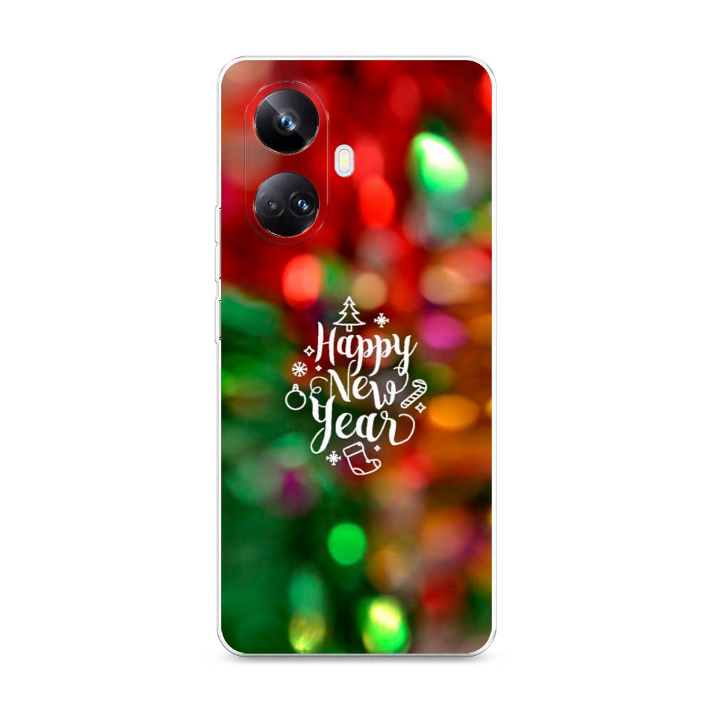 

Чехол на Realme 10 Pro+ "Новый Год на елке", Зеленый;красный;желтый, 2512350-5