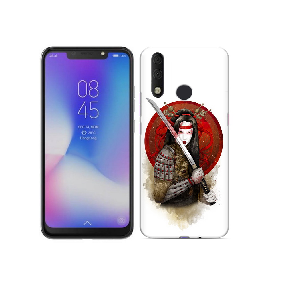 

Чехол MyPads Tocco для Tecno Camon 11 Pro рисованная девушка с катаной, Tocco