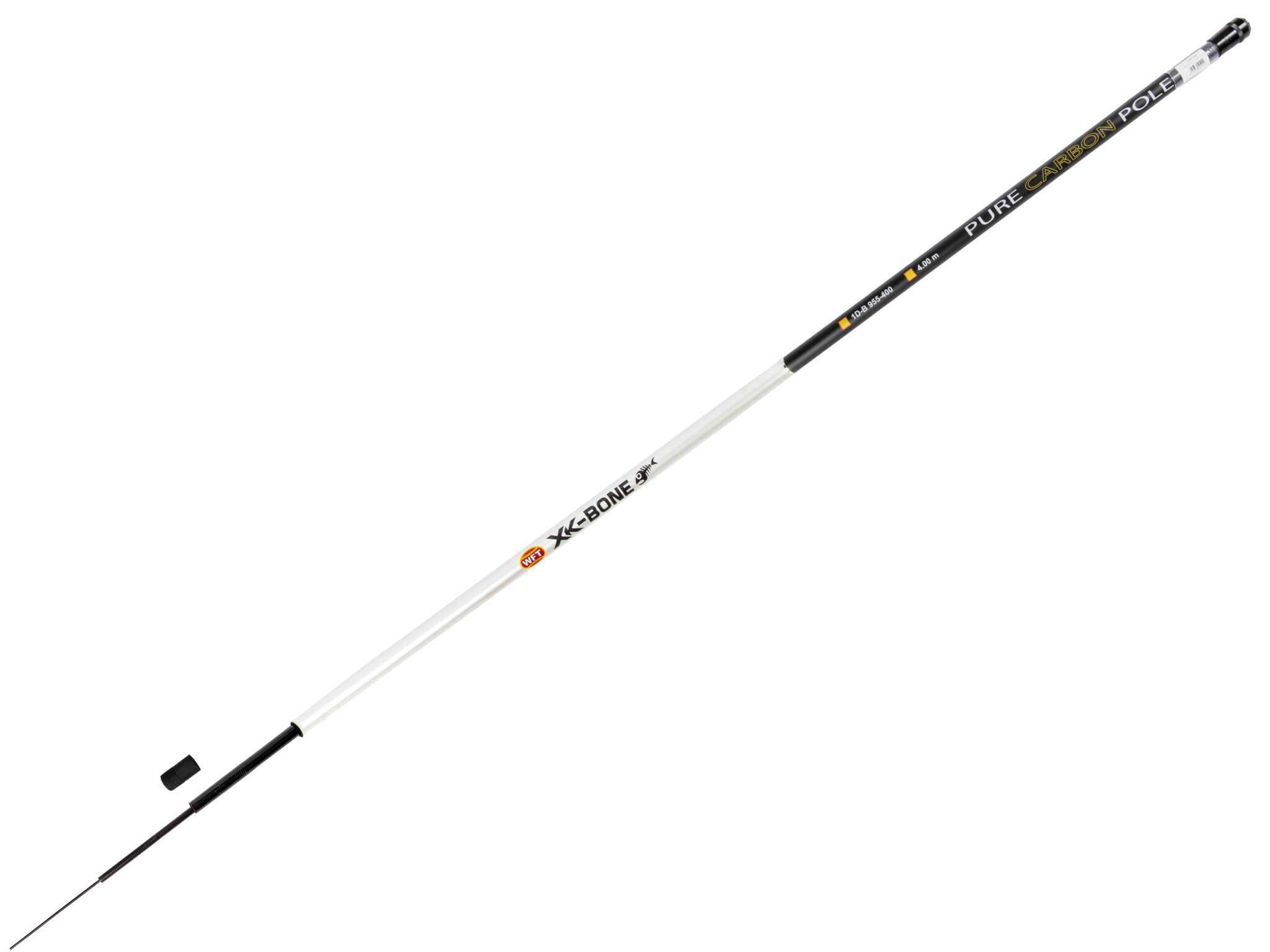 Удилище поплавочное без колец WFT XK Bone PURE CARBO POLE 400 см, 4-20 г