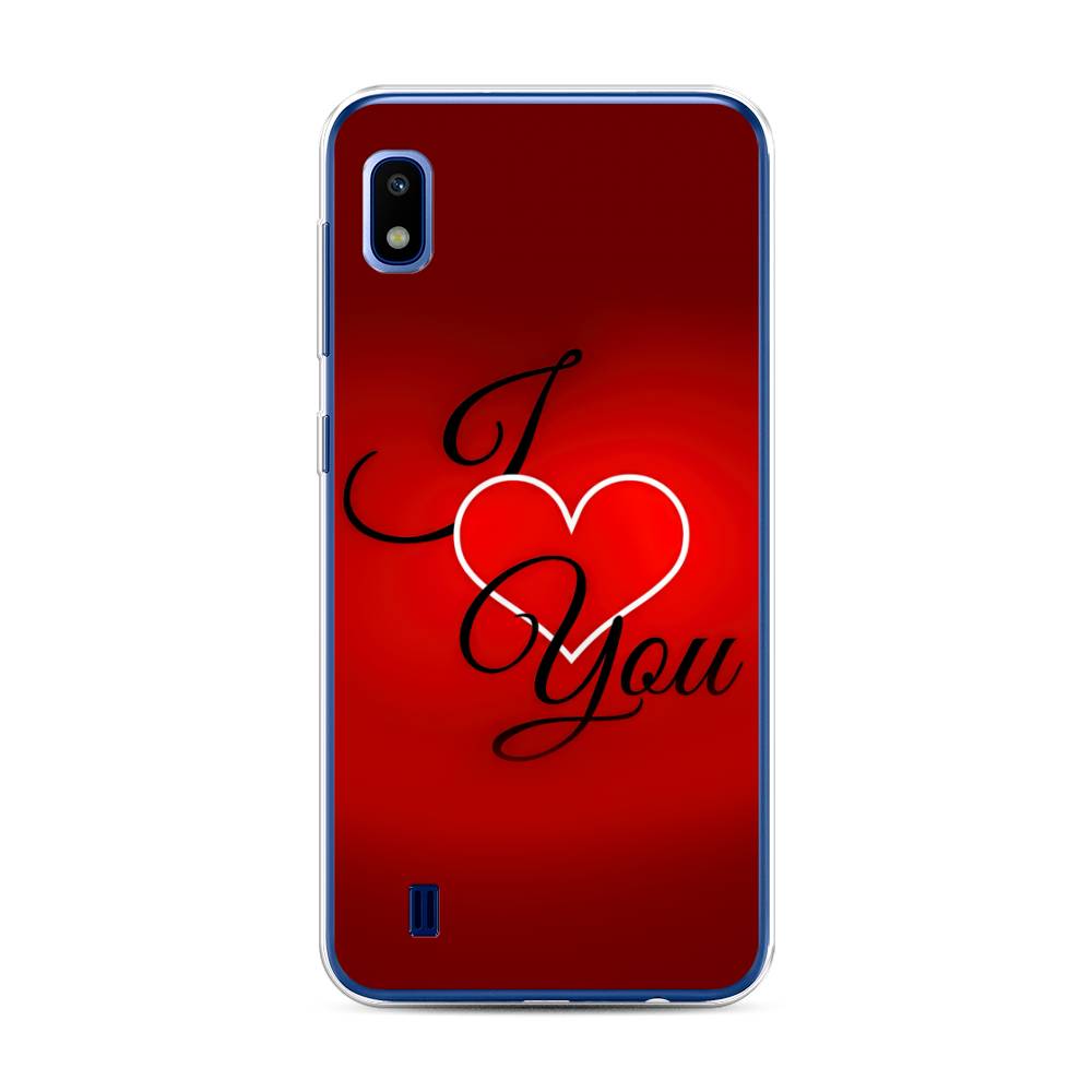 

Чехол Awog на Samsung Galaxy A10 "I love you 3", Разноцветный, 27950-6