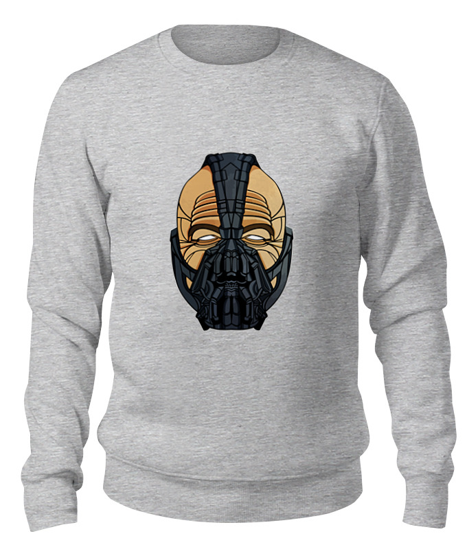 

Свитшот унисекс Printio Бейн (bane) серый XL, Бейн (bane)