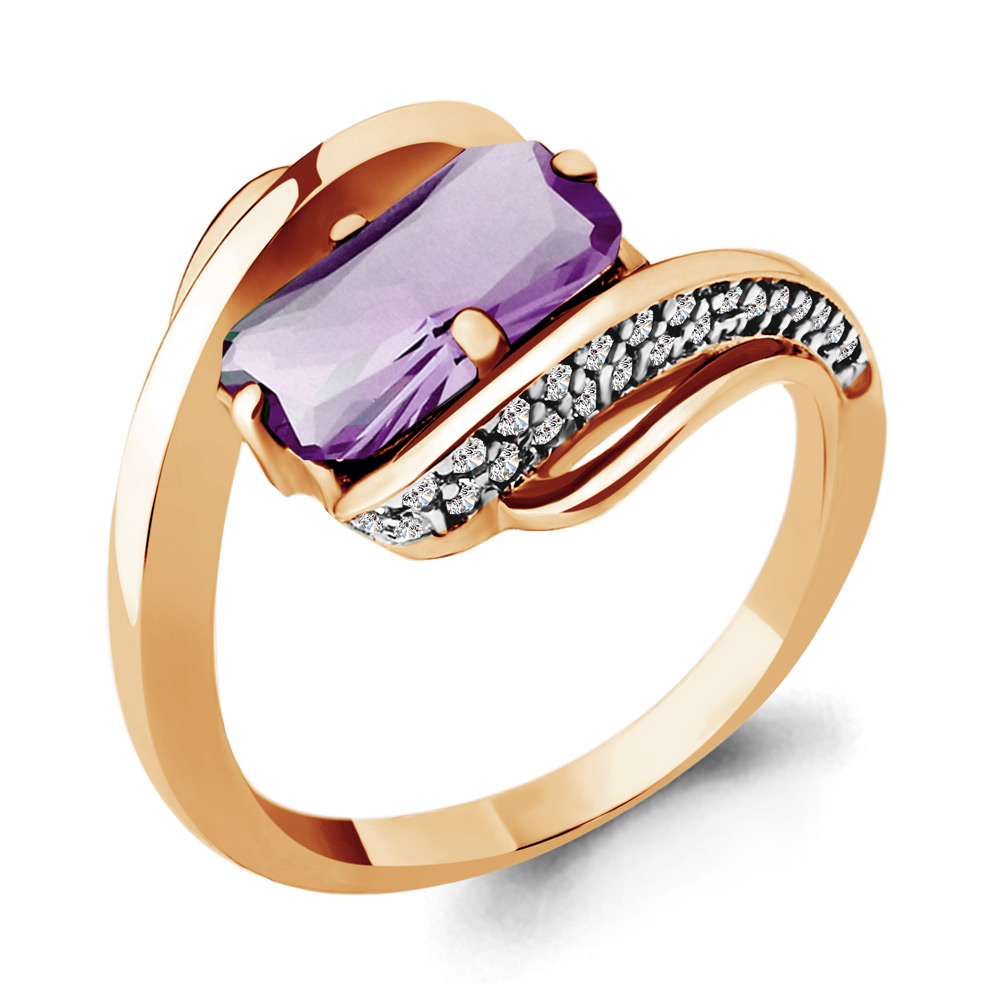 

Кольцо из серебра р. , AQUAMARINE 6580104А_925_з, 6580104А_925_з