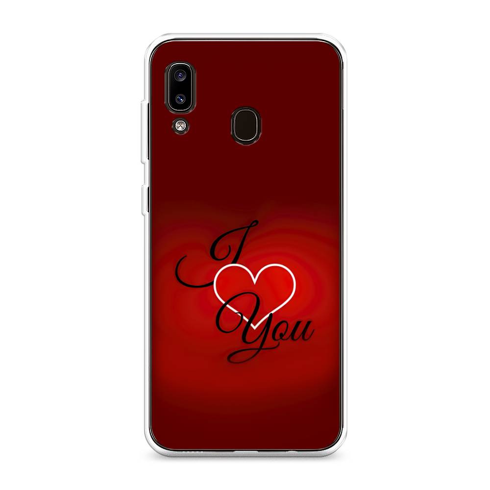 

Чехол Awog на Samsung Galaxy A20/A30 "I love you 3", Разноцветный, 27650-6