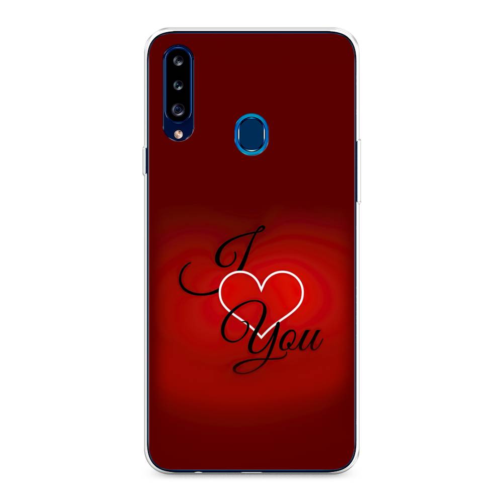 

Чехол Awog на Samsung Galaxy A20s / Самсунг A20s "I love you 3", Разноцветный, 2100850-6