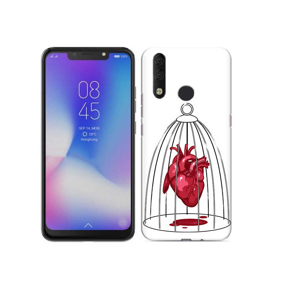 

Чехол MyPads Tocco для Tecno Camon 11 Pro сердце в клетке, Tocco