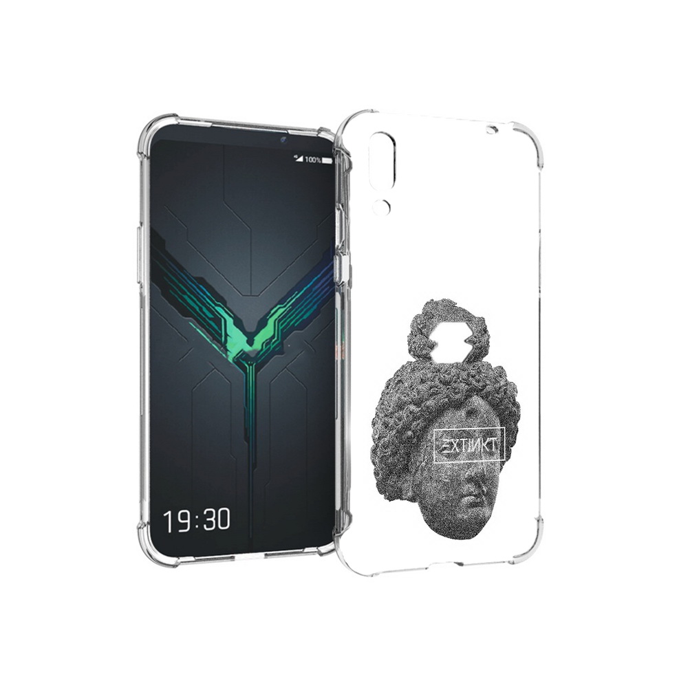 

Чехол MyPads Tocco для Xiaomi Black Shark 2 каменное лицо девушки (PT144492.263.383), Прозрачный, Tocco