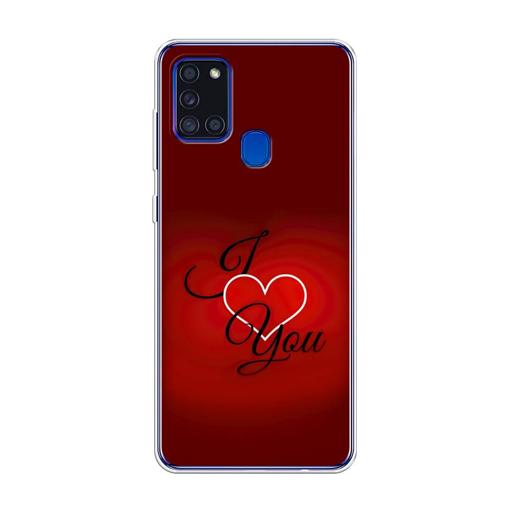 фото Силиконовый чехол "i love you 3" на samsung galaxy a21s awog