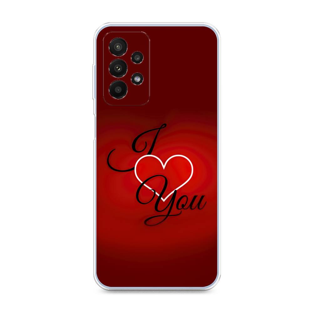 фото Силиконовый чехол "i love you 3" на samsung galaxy a23 awog