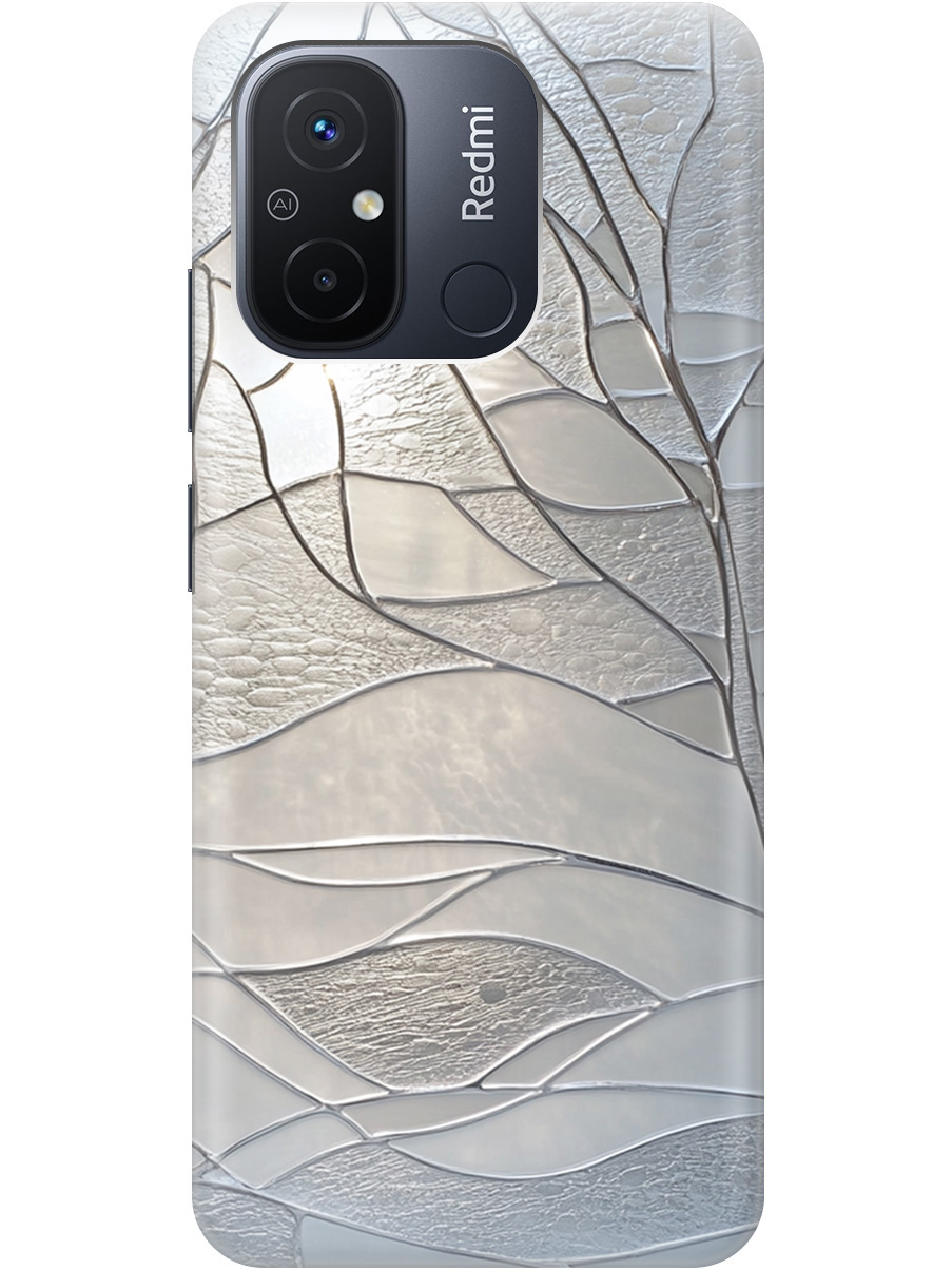 

Силиконовый чехол на Xiaomi Redmi 12C с принтом "Зимние деревья", Прозрачный;серый, 766734841