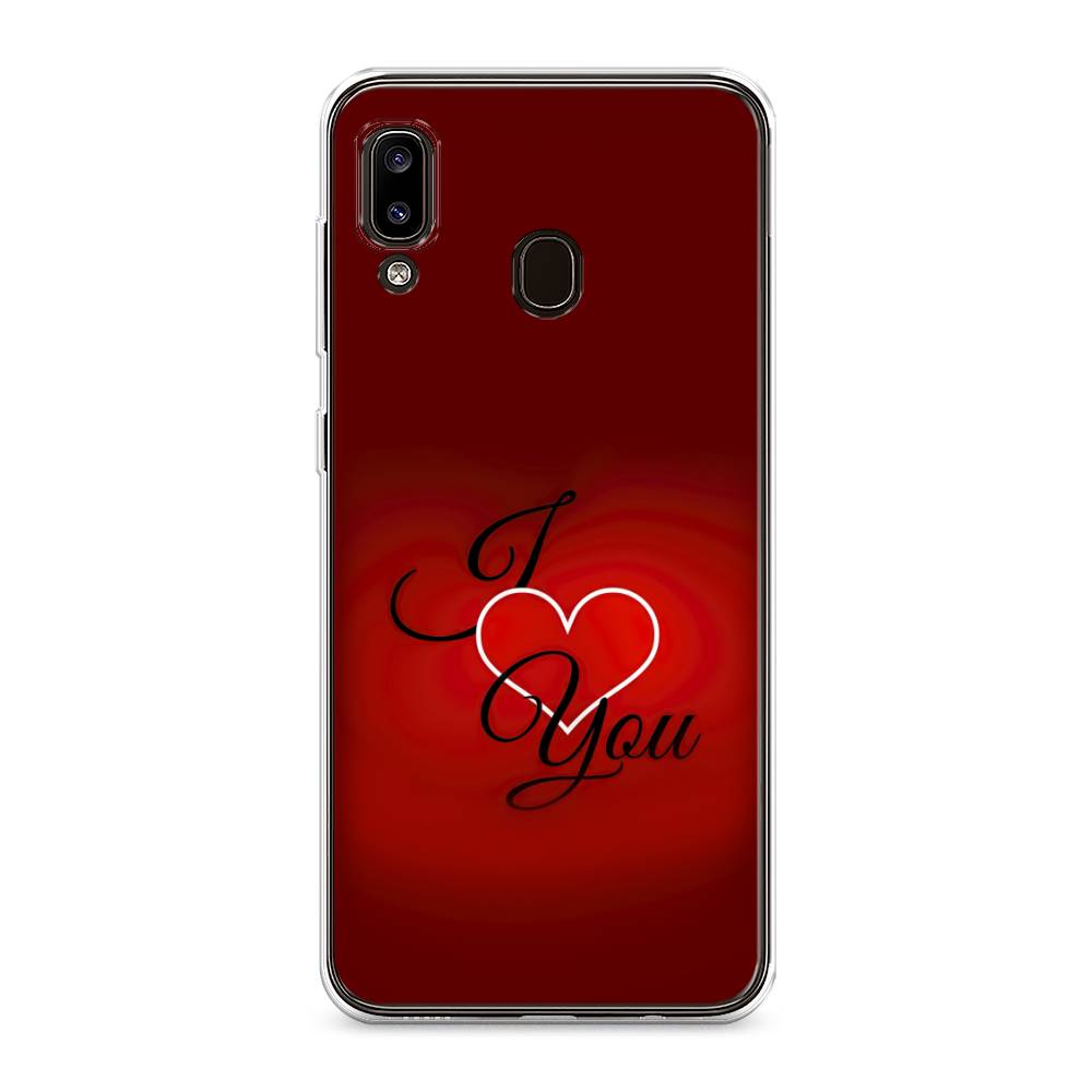 

Чехол Awog на Samsung Galaxy A30/A20 "I love you 3", Разноцветный, 27550-6