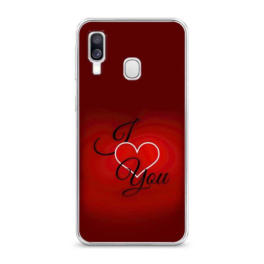 фото Силиконовый чехол "i love you 3" на samsung galaxy a40 awog