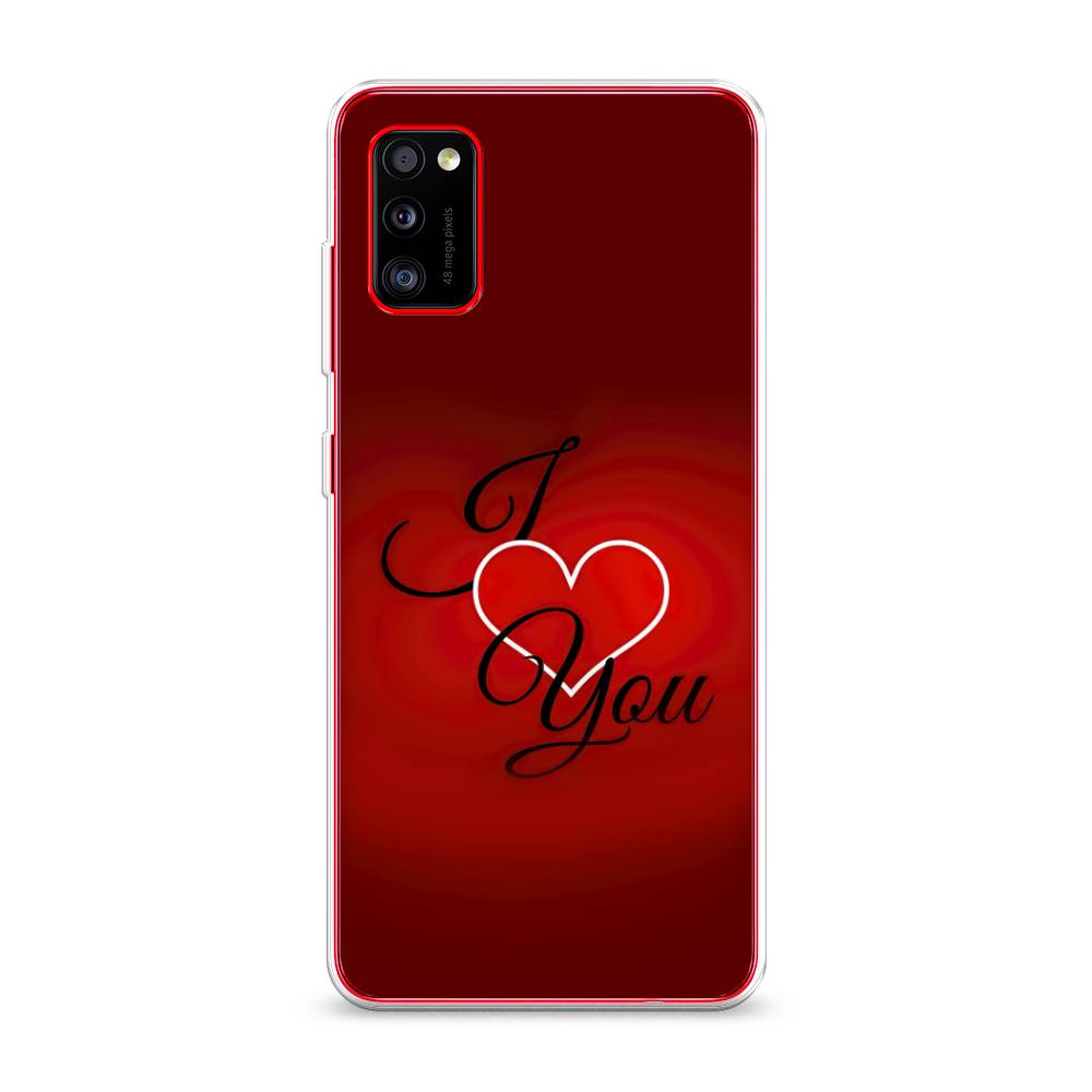 фото Силиконовый чехол "i love you 3" на samsung galaxy a41 awog