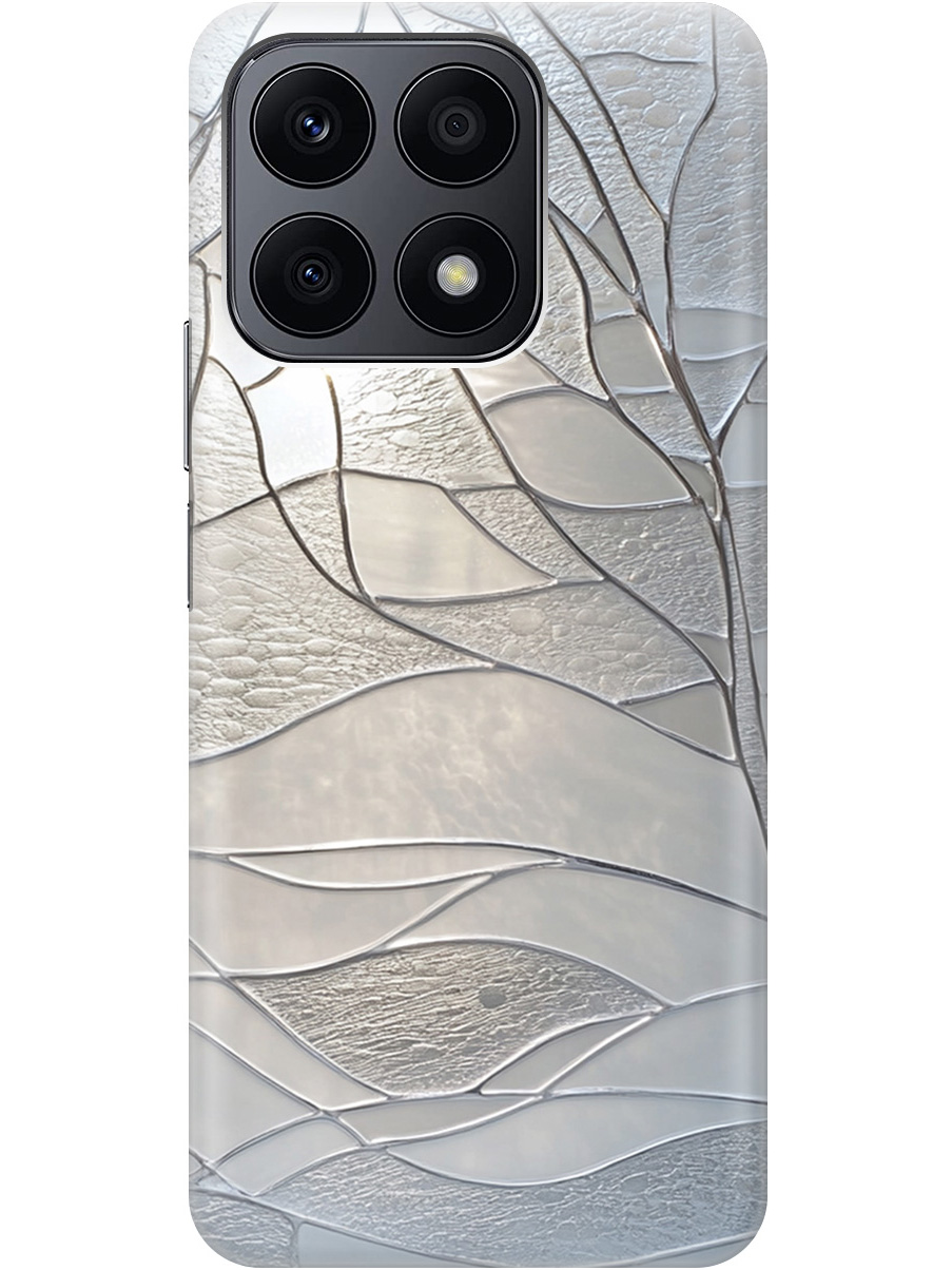 

Силиконовый чехол на Honor X8a с принтом "Зимние деревья", Прозрачный;серый, 768741641