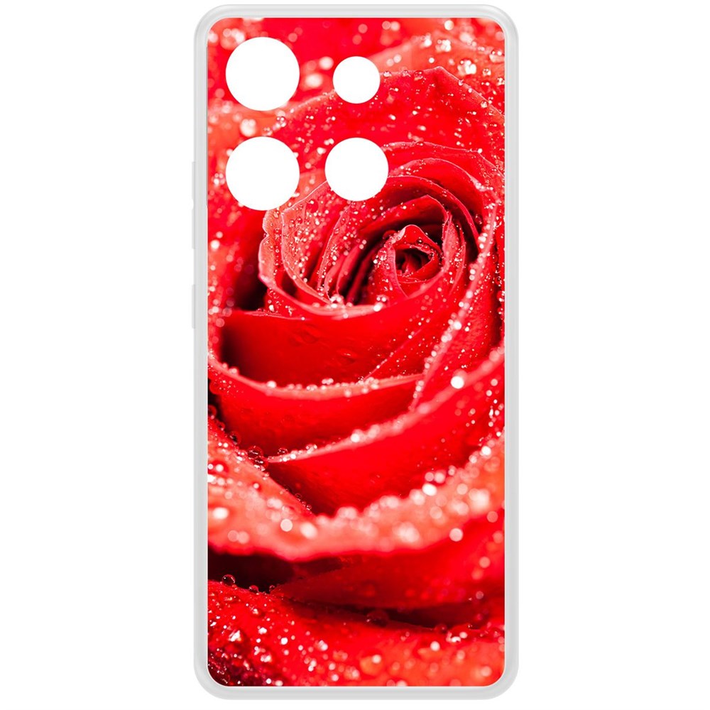 

Чехол-накладка Krutoff Clear Case Роза для INFINIX Smart 7 HD, Прозрачный