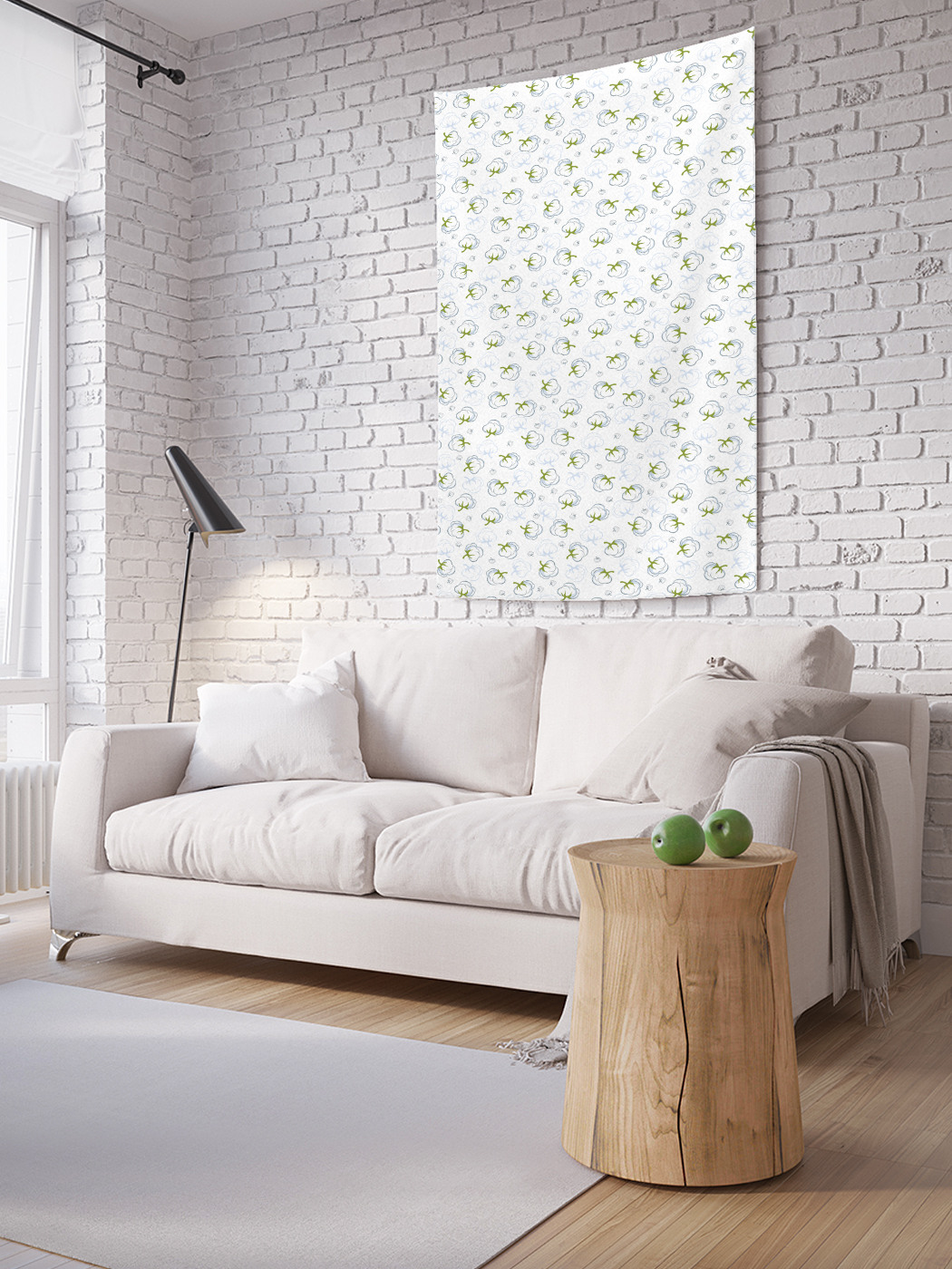 

Вертикальное фотопанно на стену JoyArty Хлопковый цветок 100x150 см, Хлопковый цветок