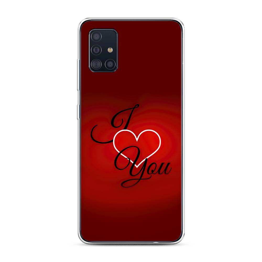 

Чехол Awog на Samsung Galaxy A51 "I love you 3", Разноцветный, 28950-6