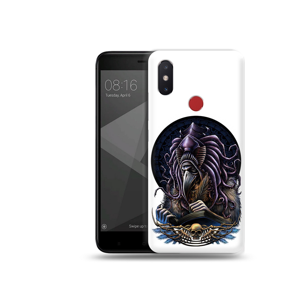 

Чехол MyPads Tocco для Xiaomi Mi 8 SE умный ворон (PT113500.331.650), Прозрачный, Tocco