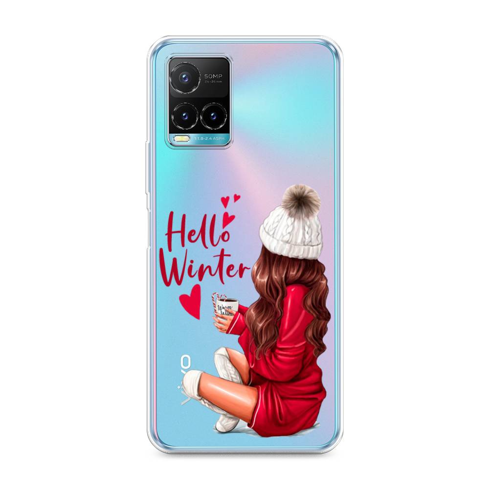 

Чехол для Vivo Y33s/Y21 "Hello winter", Красный;белый;коричневый, 265850-5
