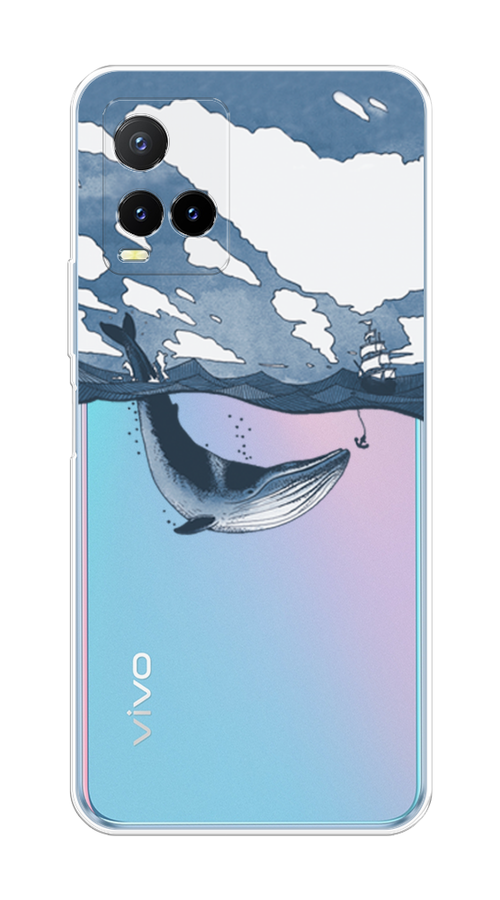 

Чехол на Vivo Y33s/Y21 "Большой кит", Синий, 265850-1