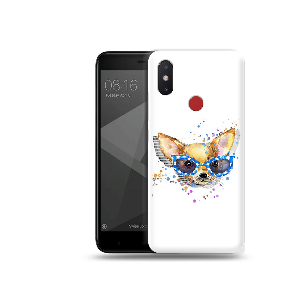 

Чехол MyPads Tocco для Xiaomi Mi 8 SE чихуа-хуа в очках (PT113500.331.691), Прозрачный, Tocco