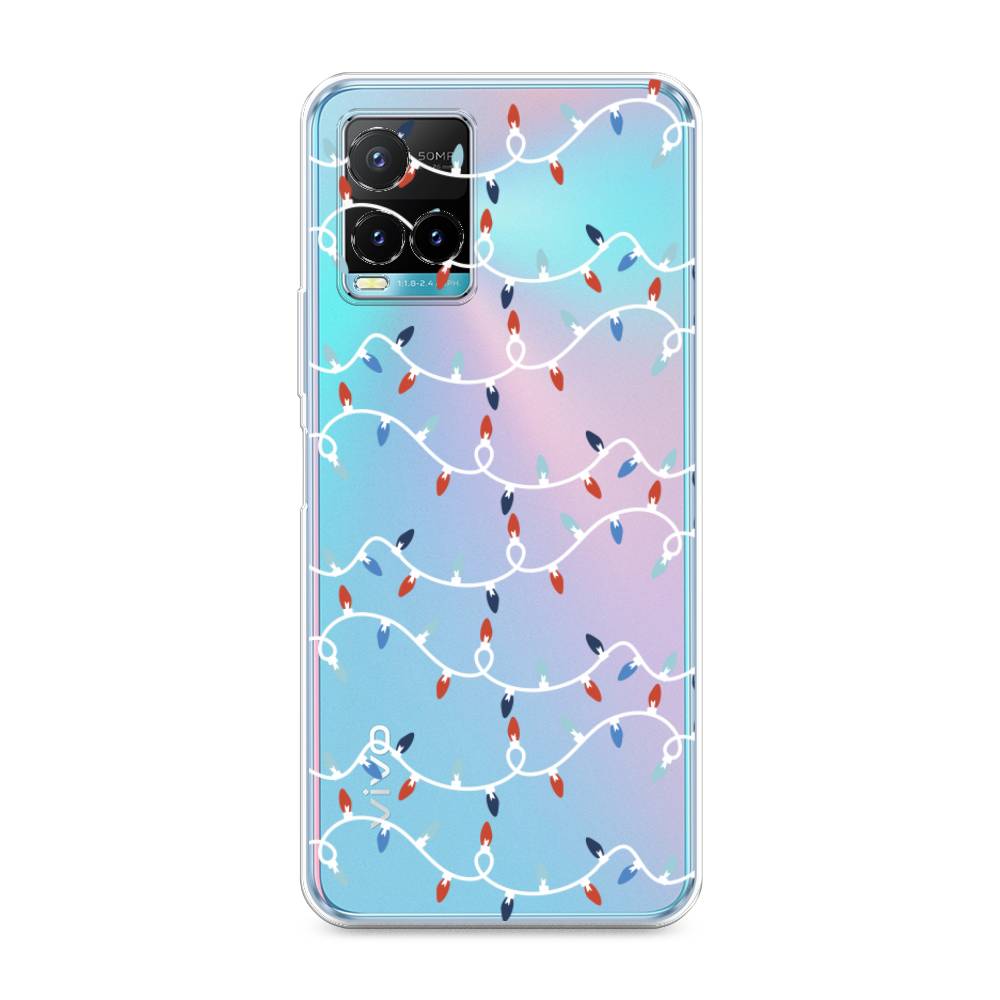 

Чехол для Vivo Y33s/Y21 "Разноцветная гирлянда", Белый;красный;синий, 265850-5