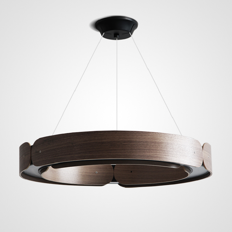 

Подвесной кольцевой светильник RANGE 1 D70 Black walnut от ImperiumLoft