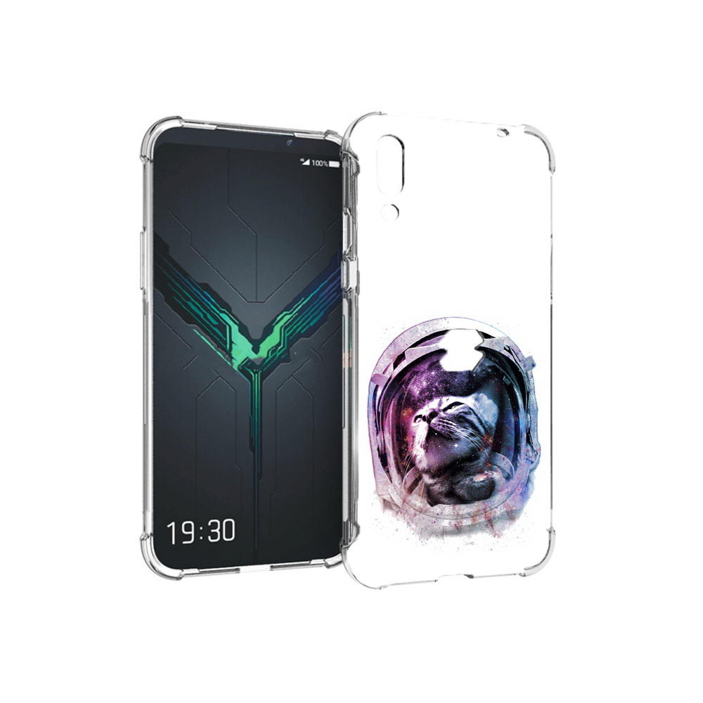

Чехол MyPads Tocco для Xiaomi Black Shark 2 кот в шлеме (PT144492.263.396), Прозрачный, Tocco
