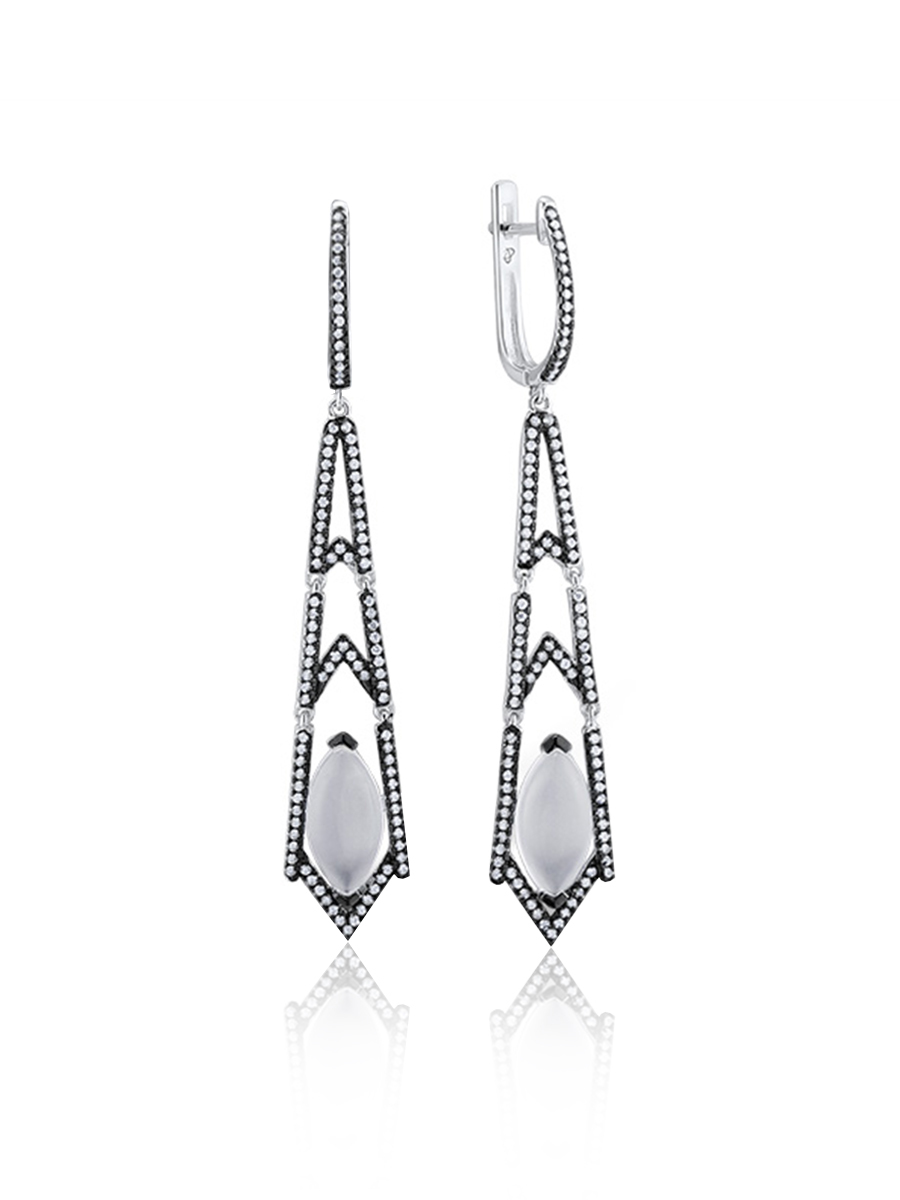 

Серьги из серебра VALTERA 103680, фианит, 103680