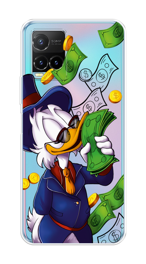 

Чехол на Vivo Y33s/Y21 "Scrooge McDuck with Money", Синий;зеленый;белый, 265850-6