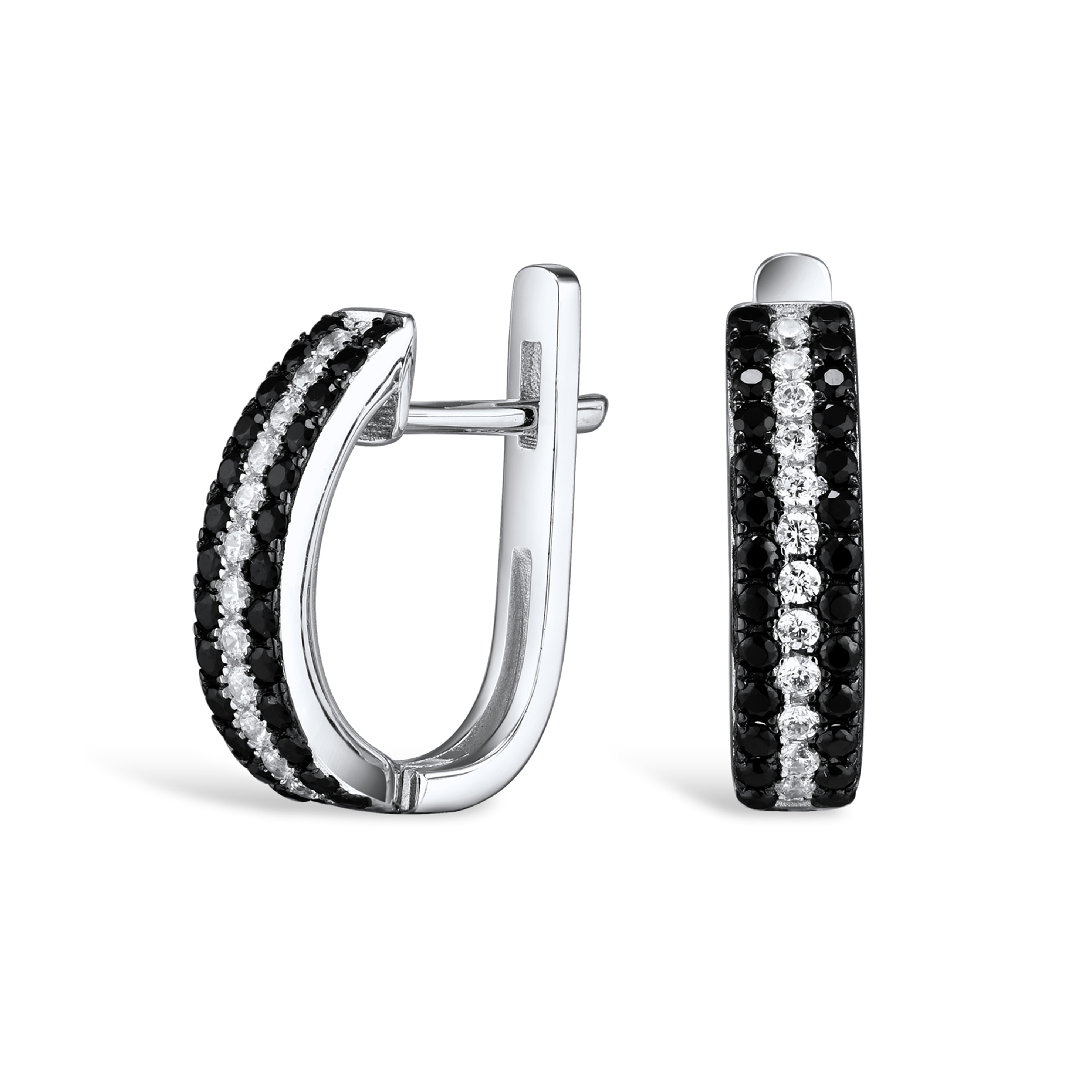 

Серьги из серебра VALTERA 103609, шпинель нано\фианит, 103609
