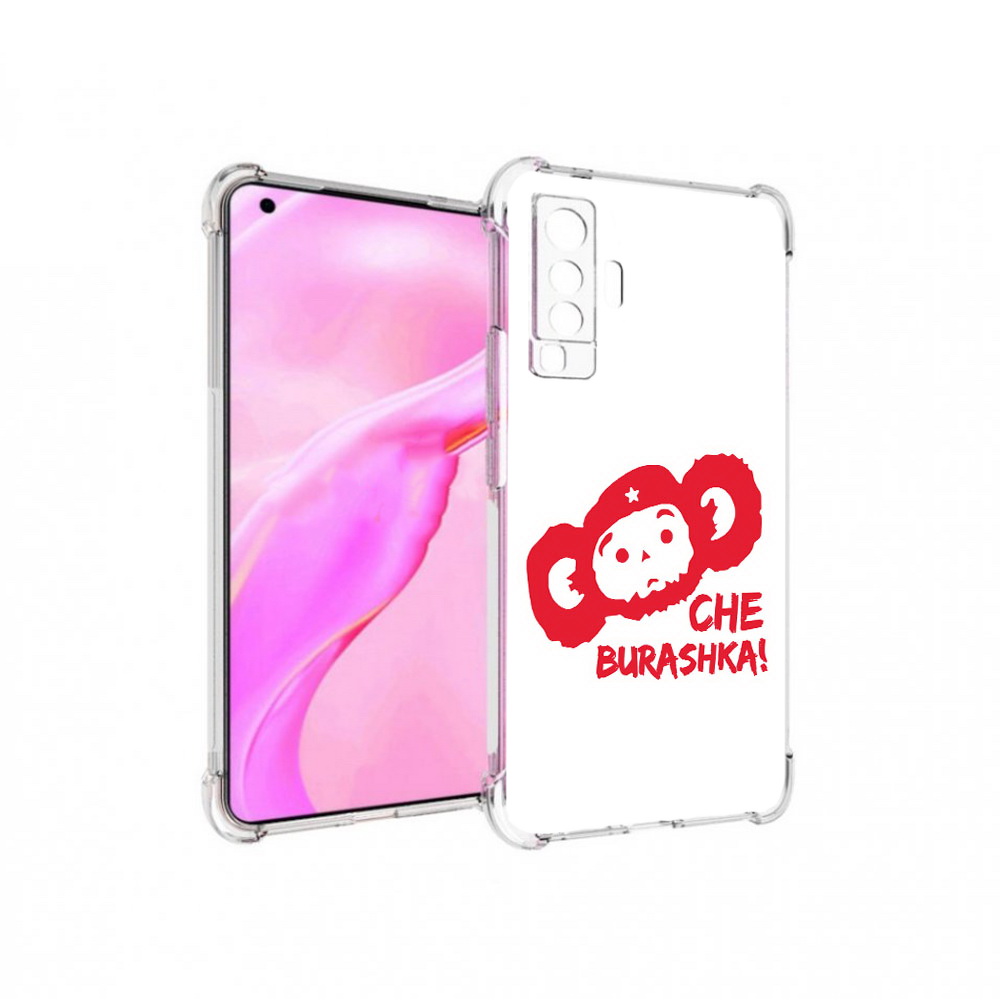 

Чехол MyPads Tocco для Vivo X50 чебурашка (PT226969.391.672), Прозрачный, Tocco
