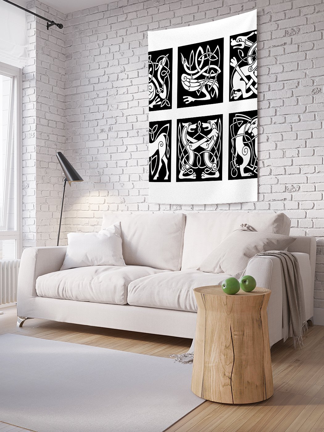 

Вертикальное фотопанно на стену JoyArty Скандинавские орнаменты 150x200 см, Скандинавские орнаменты