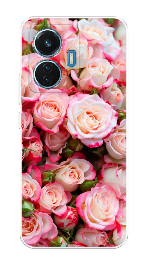 

Чехол на Vivo T1 "Много роз", Розовый, 267150-2