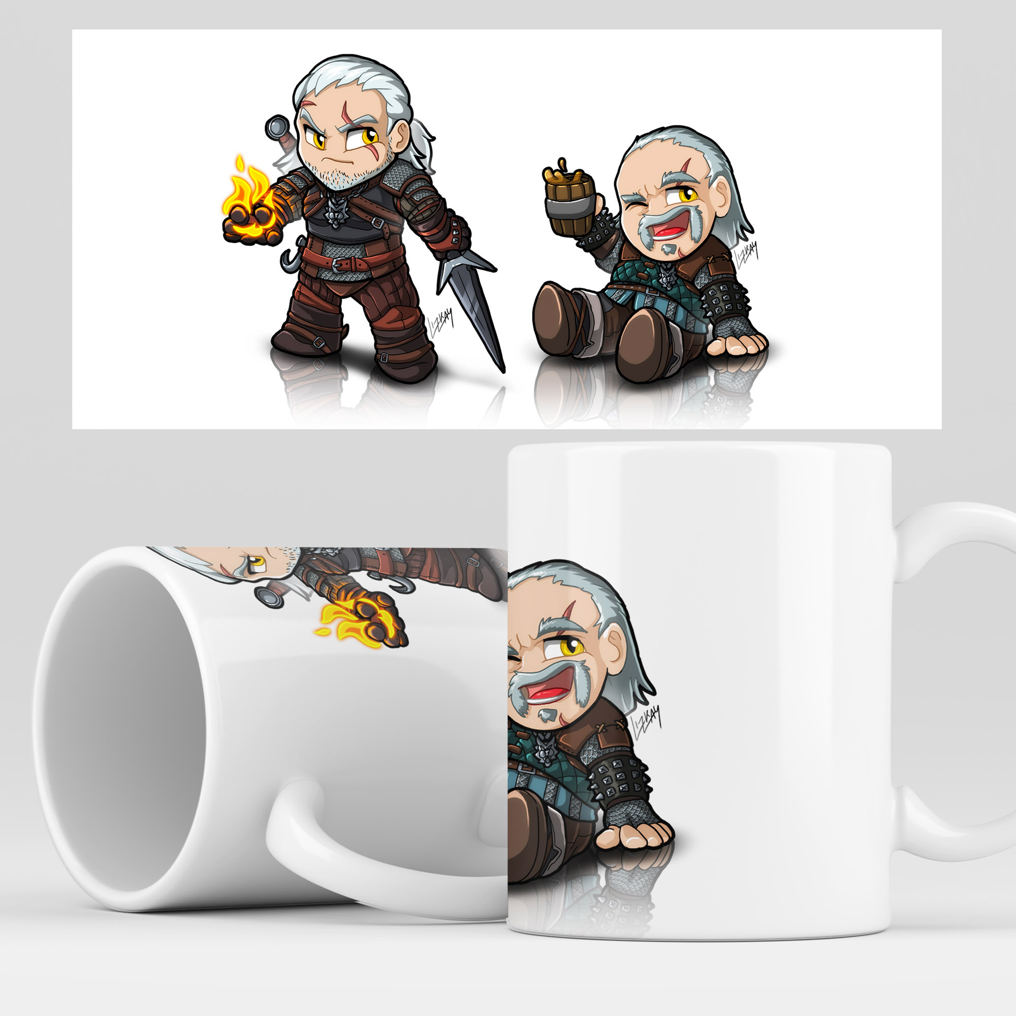 

Кружка RocketCup с принтом "Ведьмак" The Witcher, Witcher20