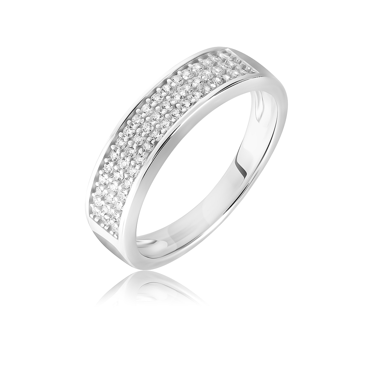 

Кольцо из серебра р.  VALTERA 083203, фианит, 083203