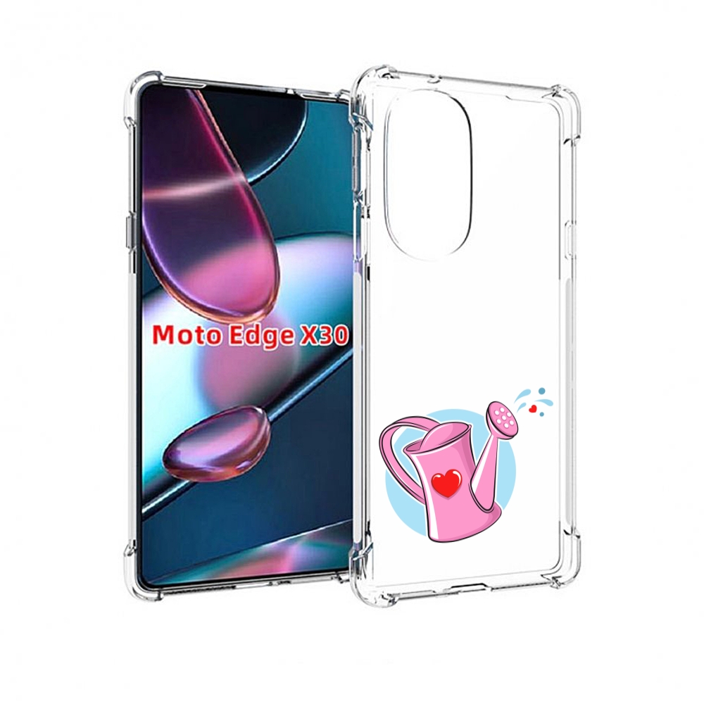 

Чехол MyPads Лейка любви 14 февраля для Motorola Moto Edge X30, Прозрачный, Tocco