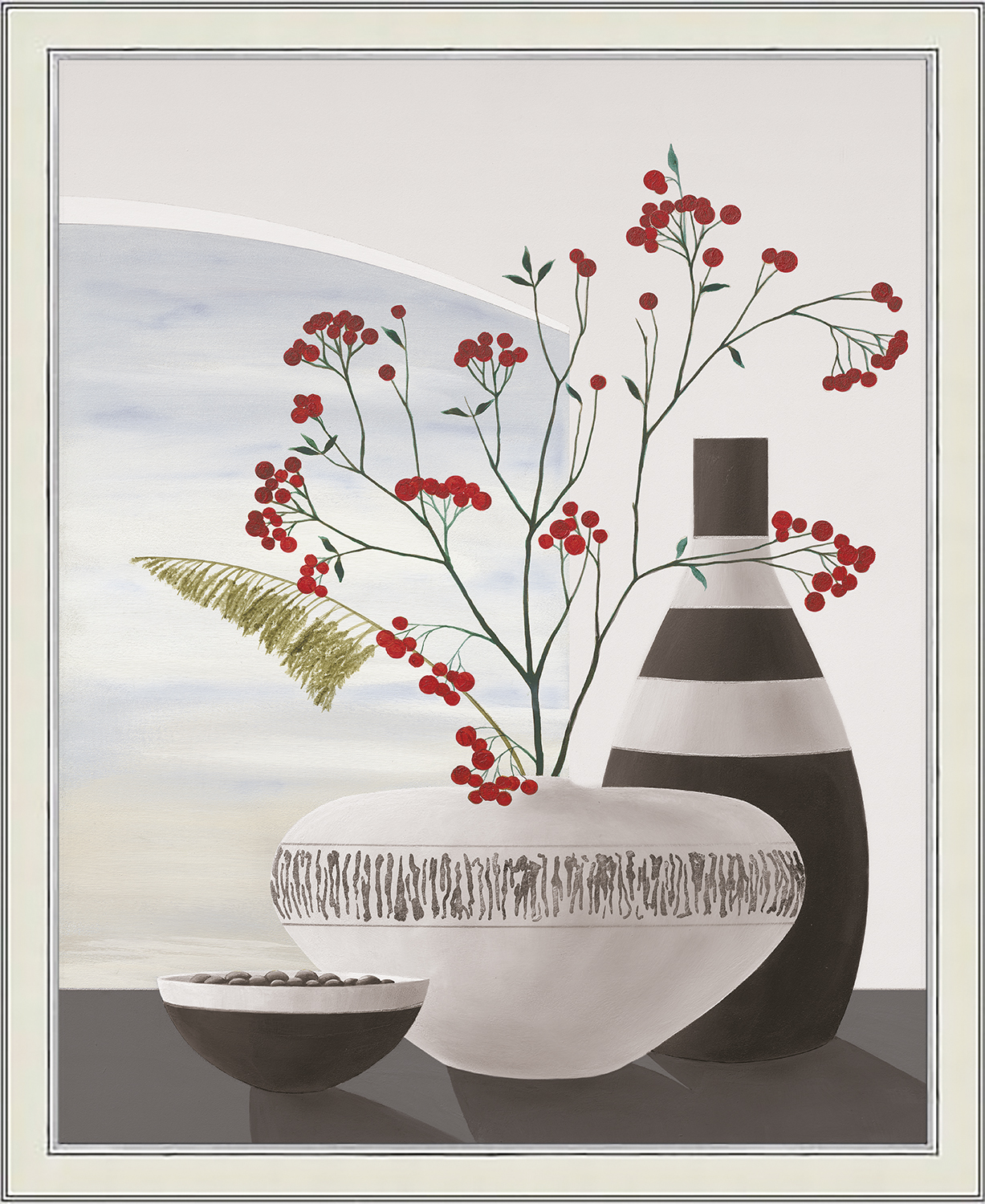 Картина для интерьера Графис Ягоды рябины II 40х50 см GRMY 17055