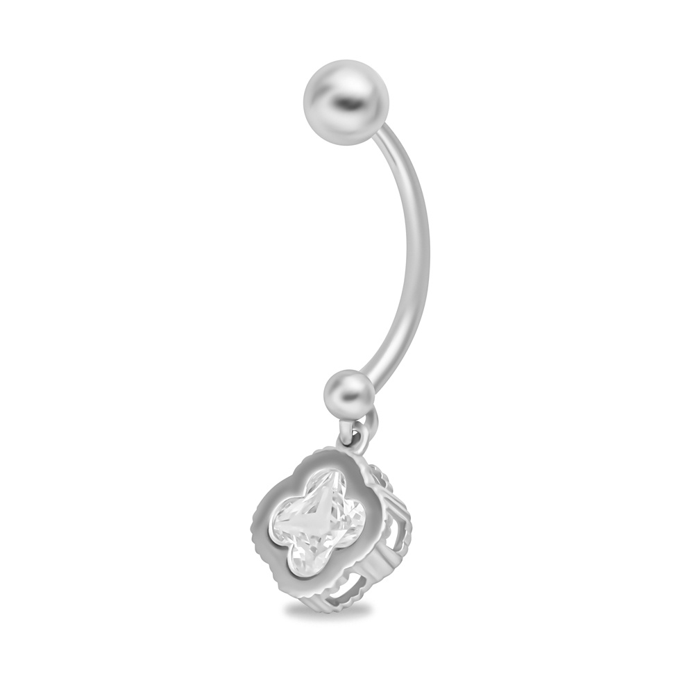 

Пирсинг из серебра 585Gold 908000172, фианит, 908000172