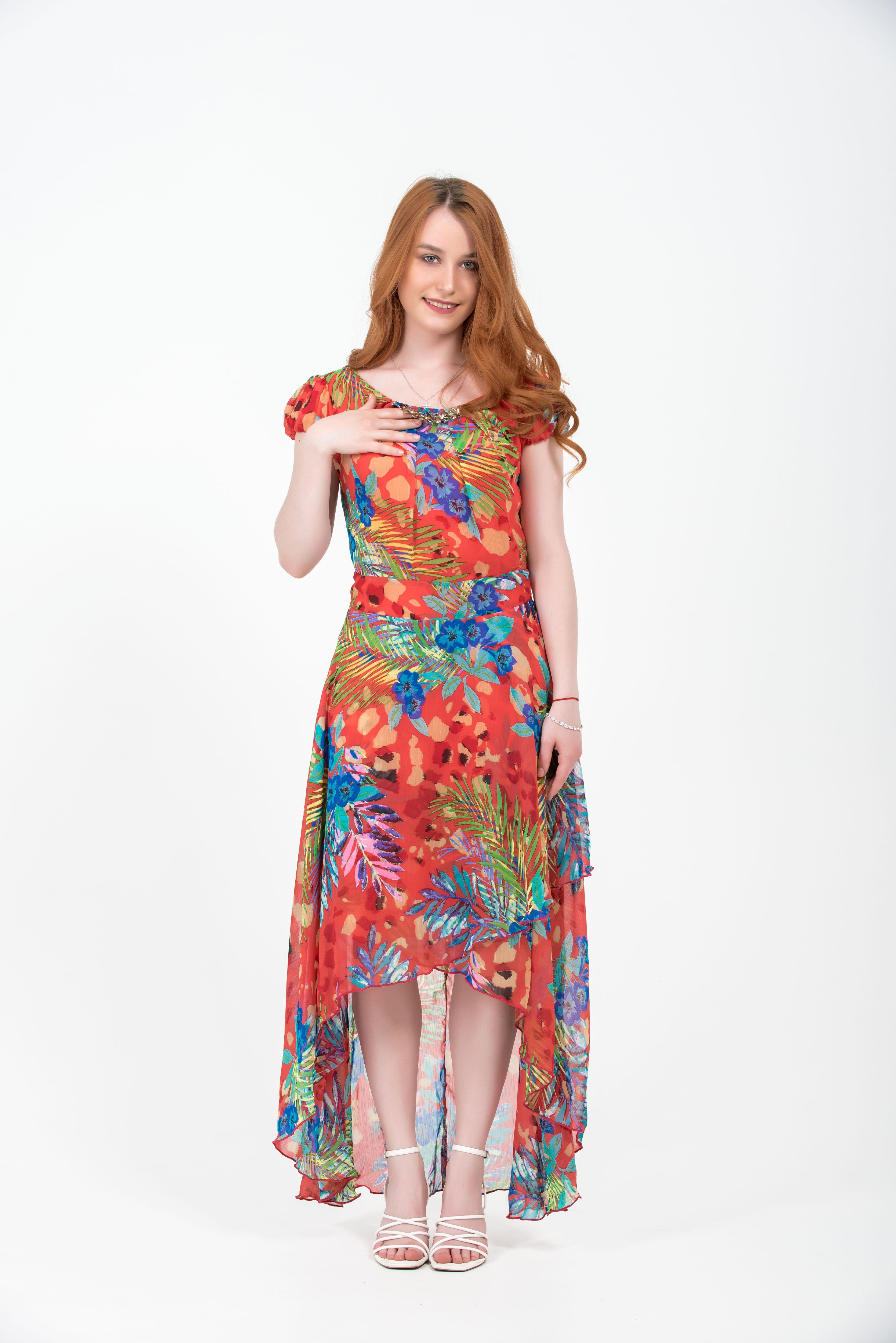 

Платье женское NoBrand Selya 1207 красное 44 EU, Красный, Selya 1207