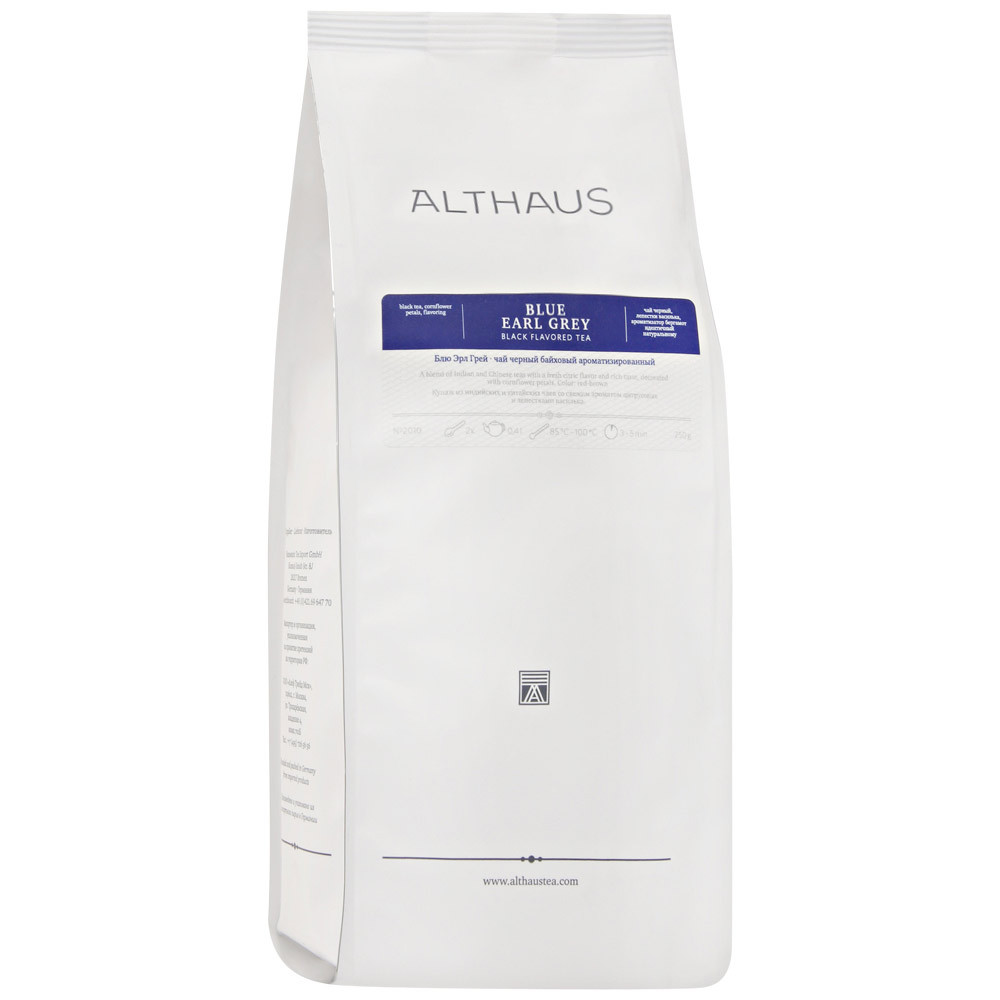 Чай Althaus Blue Earl Grey черный листовой 250 г