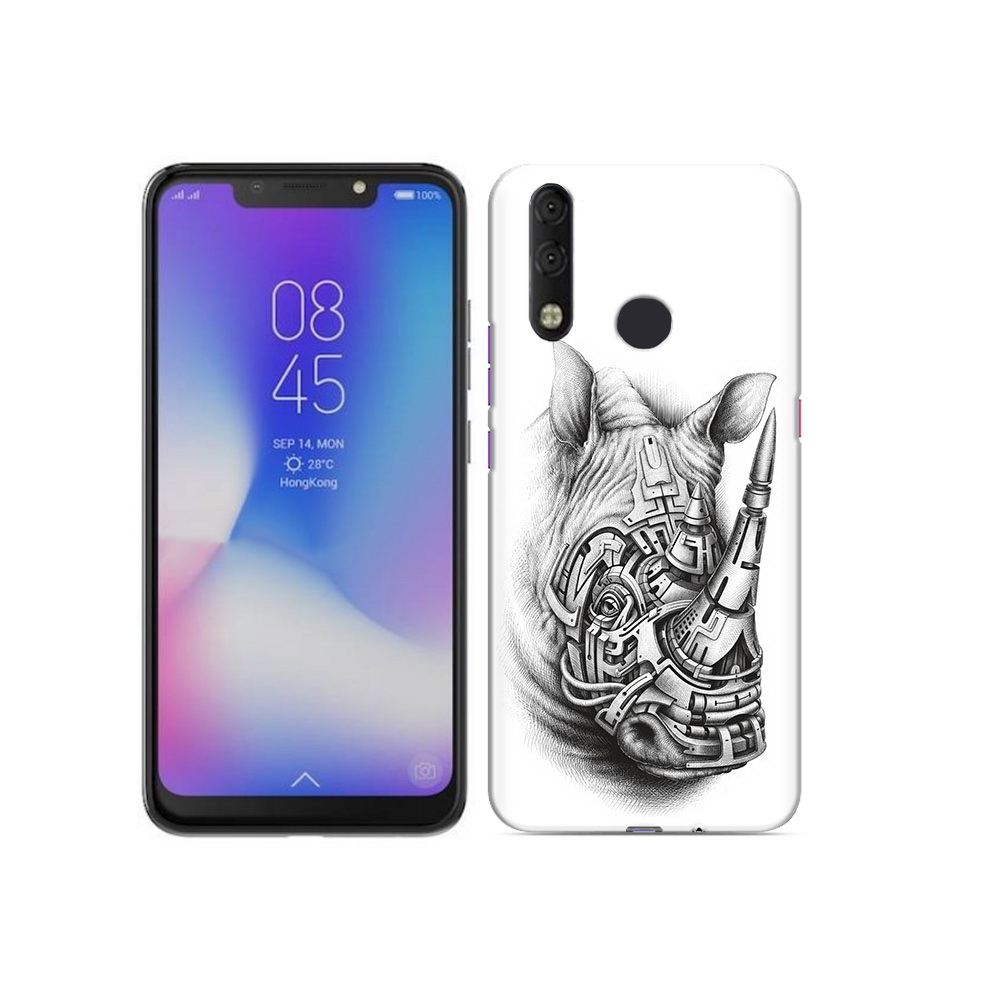 

Чехол MyPads Tocco для Tecno Camon 11 Pro стальной носорог, Tocco