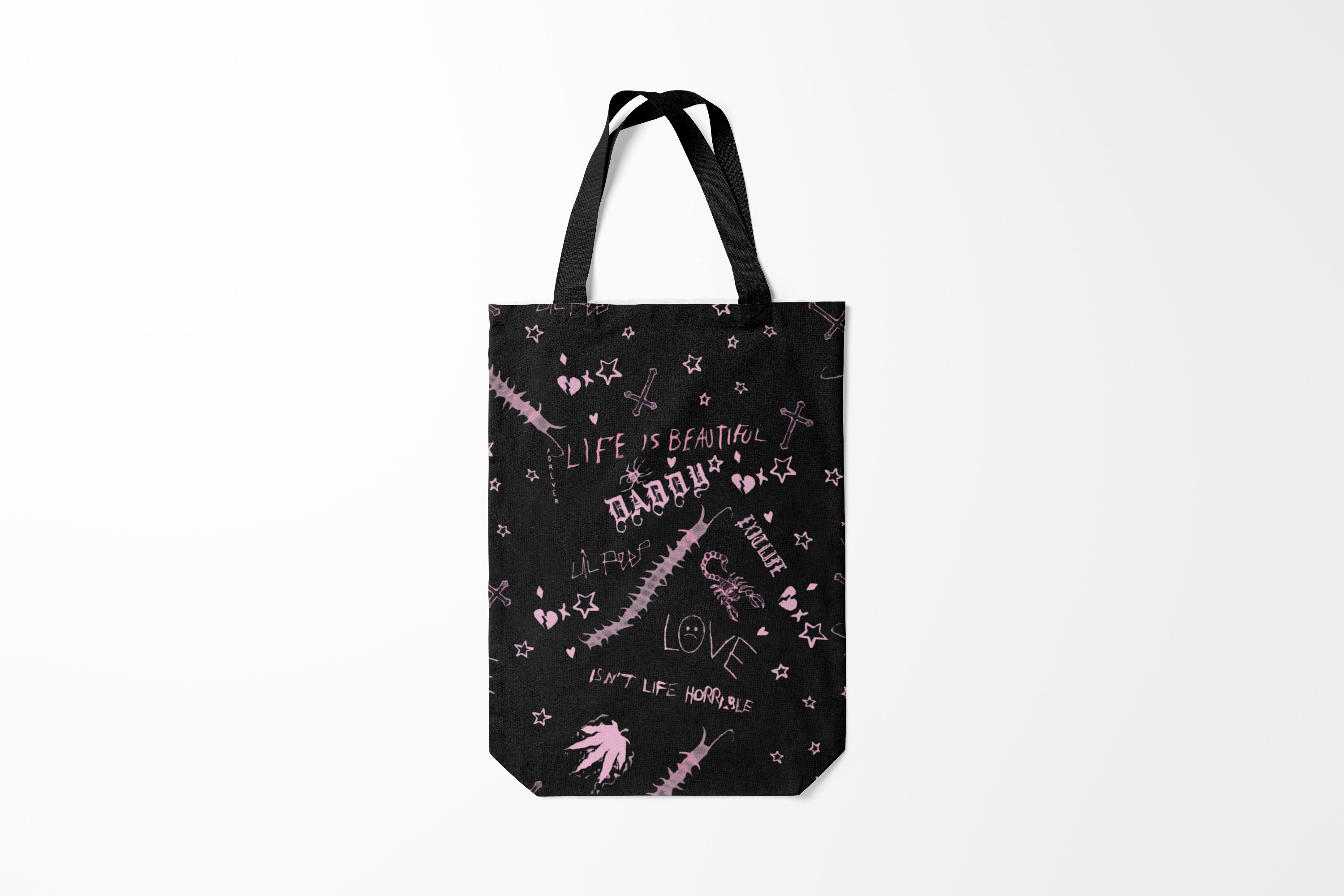 

Сумка шoппер унисекс Burnettie Lil Peep Life Is Beautiful,, Lil Peep Life Is Beautiful