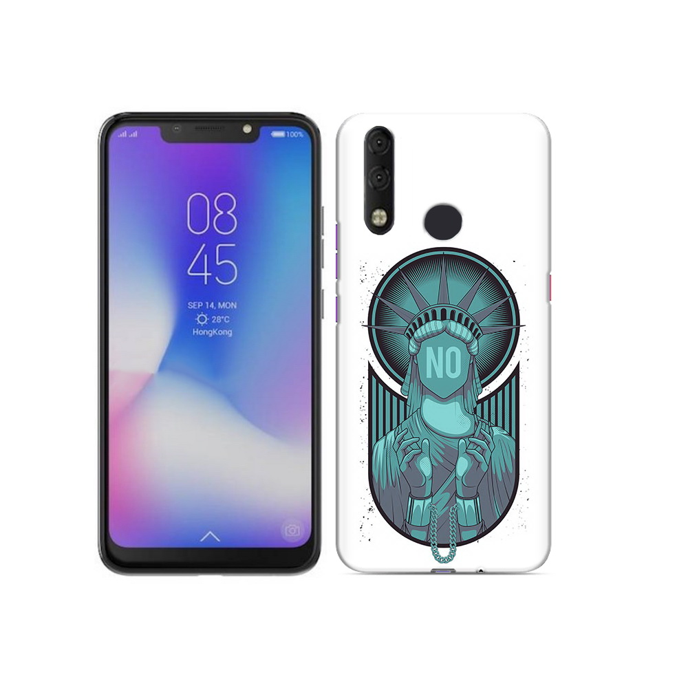 

Чехол MyPads Tocco для Tecno Camon 11 Pro статуя свободы зеленый, Tocco