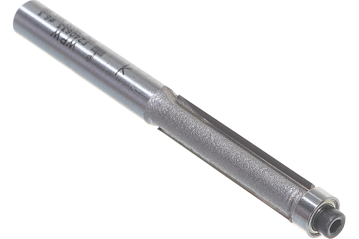 Фреза обгонная нижний подшипник (6.3х25х63 мм; Z2; хвостовик 6 мм) WPW F240633