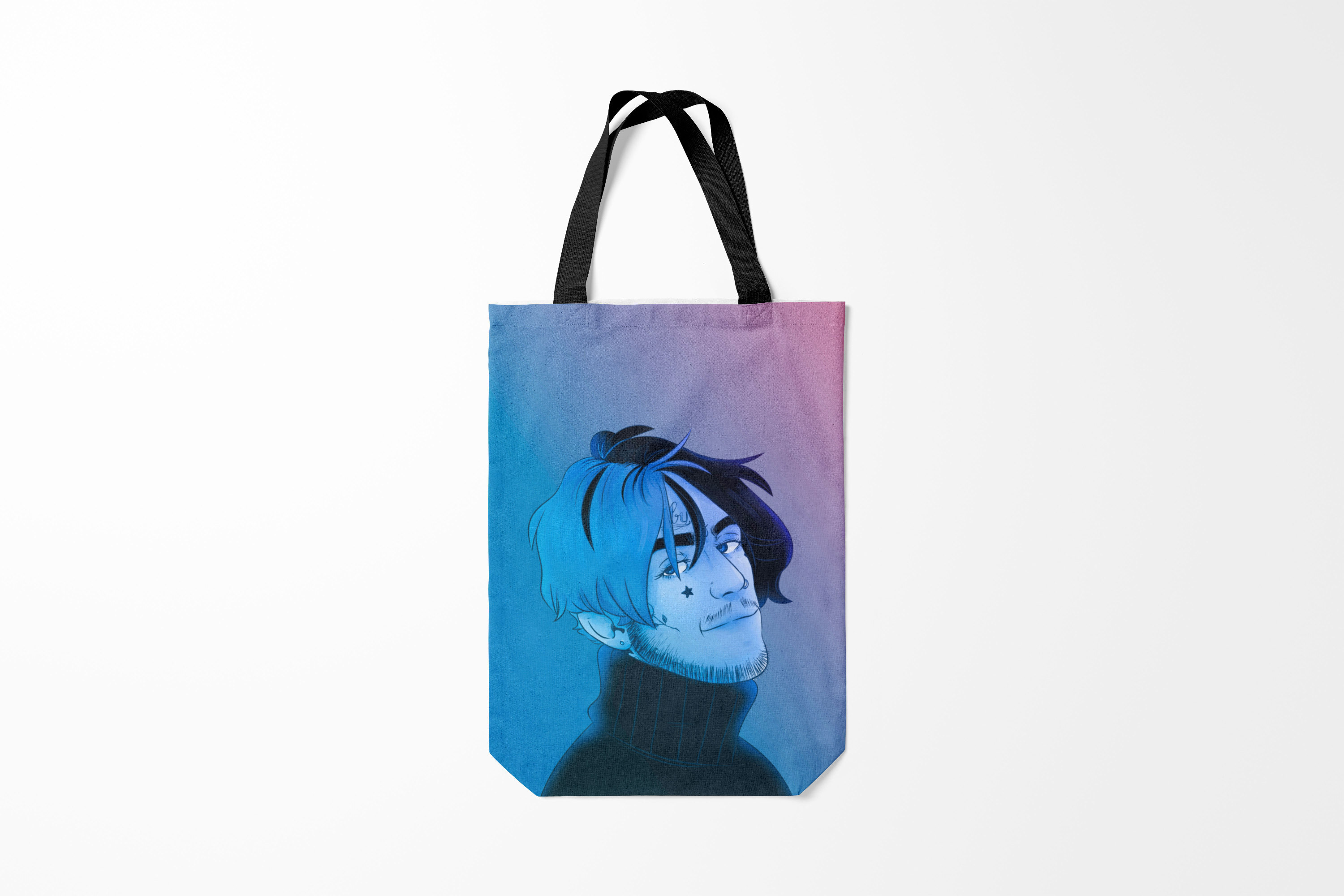 

Сумка шoппер унисекс Burnettie Lil Peep Colors,, Lil Peep Colors